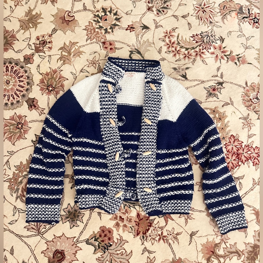 vintage hand knit cardigan